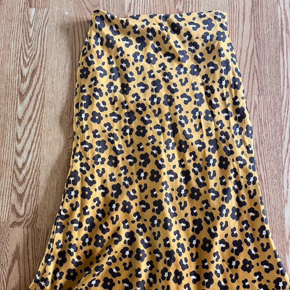 Leopard print Midi Skirt